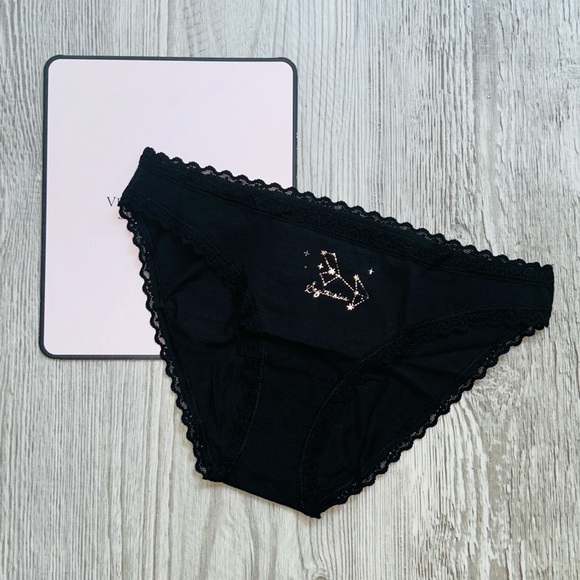 ♐️ Sagittarius Zodiac Symbol Lace Trim Panty Victoria Secret Small NWT - Picture 3 of 10
